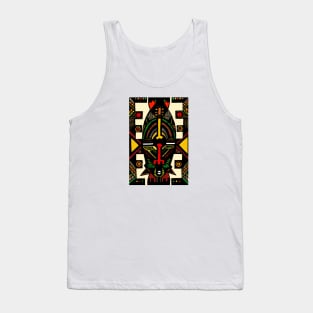 African ethnic traditional tribal symbol pattern design Tank Top